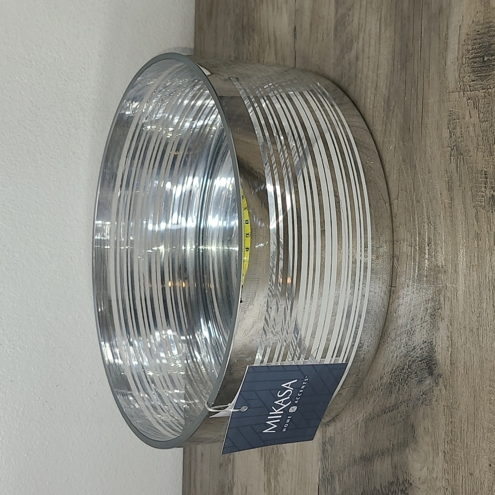 Mikasa Silver Round Vase